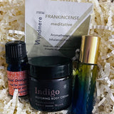 November 2024 Scent of the month  with Indigo Restoring Body Cream