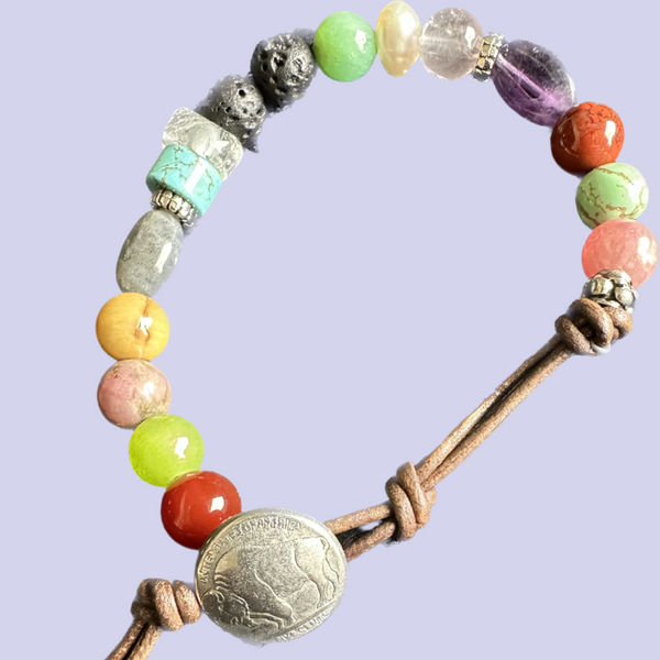 Aromatherapy Essential Oil Diffuser Bracelet Semi Preciouse Stones