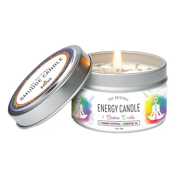 7 chakras energy candle