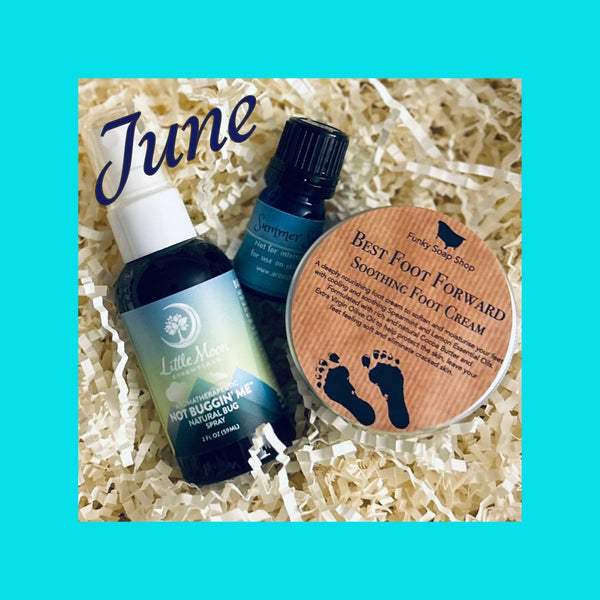 June scent of the month aromatherapy essential oil subscription box