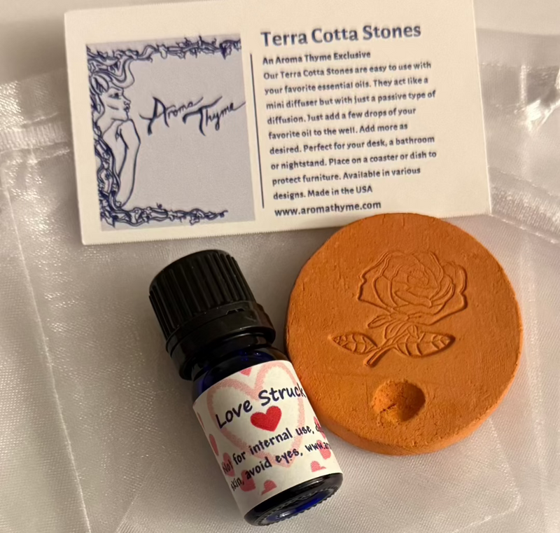 Love Stuck Essential Oil Blend with Rose Terra Cotta  Stone